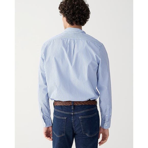 Thomas Mason J.Crew White Poplin Shirt Medium NWT - Picture 8 of 13